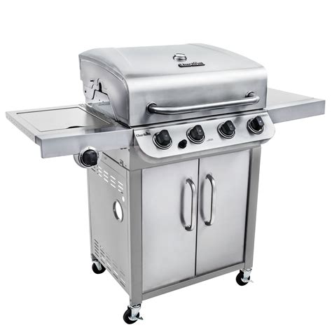 char broil stainless steel 4 burner barbecue with cabinet|Char-Broil classic 4 burner.